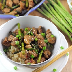 Pork & Asparagus with Hoisin Sauce