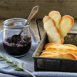 Blueberries in Rosemary Wine