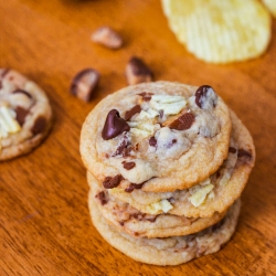 Toffee Potato Chip Cookies