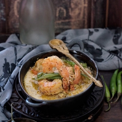 Steamed Prawns in Mustard paste