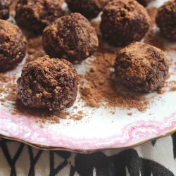 Raw Cacao and Walnut Truffle Bites