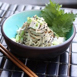 Chilled soba salad