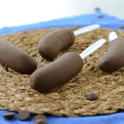 Chocolate Covered Frozen Bananas