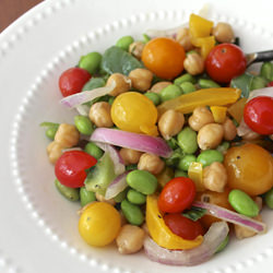 Garbanzo & Edamame Salad