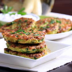 Zucchini and Lemongrass Fritters