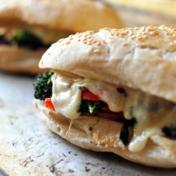 Broccoli Rabe Hoagie Melts