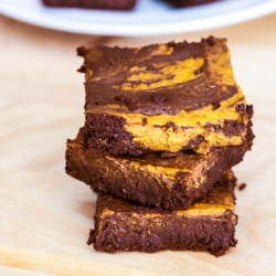 Pumpkin Cheesecake Brownies