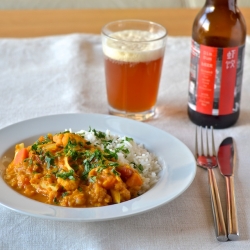 Vegetarian Curry with Red Lentils