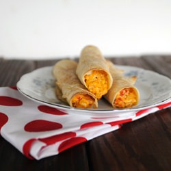 Creamy corn taquitos