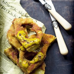 Fried scallopini squash