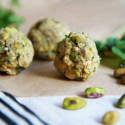 Baked Pistachio and Herb Falafel