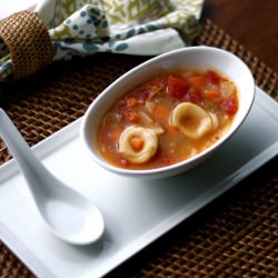 Bacon & Radish Chicken Noodle Soup