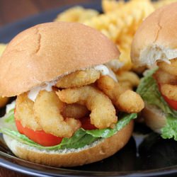 Popcorn Shrimp Sliders