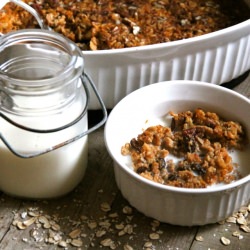 Pumpkin Pecan Baked Oatmeal