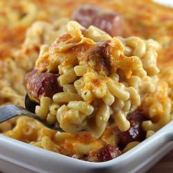 Mac and Cheese with Hot Dogs Recipe