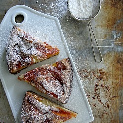 Spiced Nectarine Cake