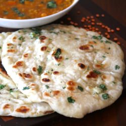 Homemade Garlic Cilantro Naan