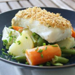 Panko crusted cod