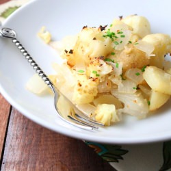 Roasted Potatoes, Onion & Cauliflower