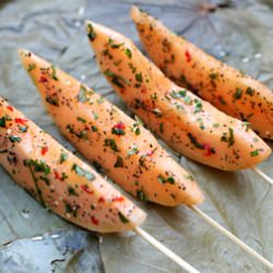 Chimichurri melon boats