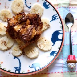 Nutella Banana Bread Pudding