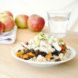 Beans & Rice w/ Chicken & Apples