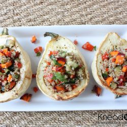 Quinoa Veggie Stuffed Acorn Squash