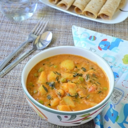 Aloo Methi Mutter Curry