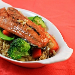 Salmon Teriyaki Stir Fry