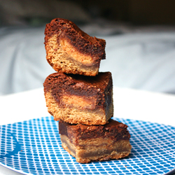 Peanut Butter Cookie Cup Brownies