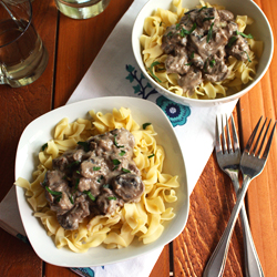 Mushroom Beef Stroganoff