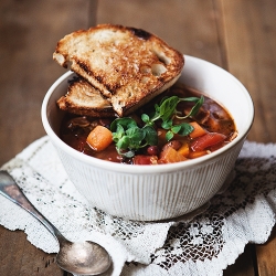 Mixed Bean and Bacon Soup