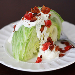 wedge salad w/ parmesan dressing