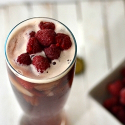 Light beer and berry cocktails