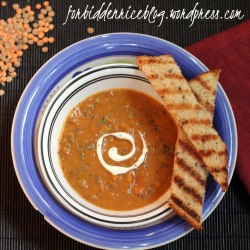 Roasted Tomato Lentil Soup