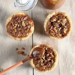 caramel pecan tassies