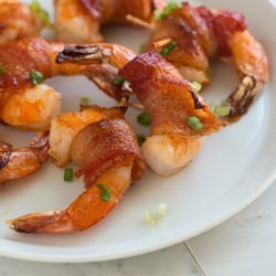 Maple Bacon Wrapped Shrimp