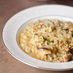 Chorizo, Shiitake Mushroom Risotto