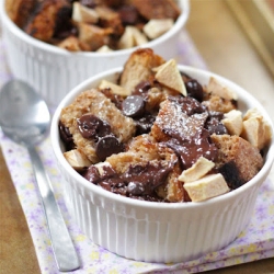 Dark Chocolate Bread Pudding