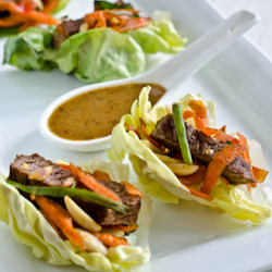 Steak Salad Lettuce Wraps