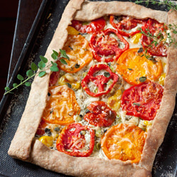 Leek & Tomato Tart