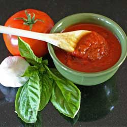 Garlicky Heirloom Tomato Sauce