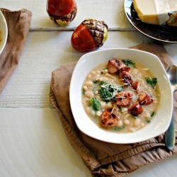 White Bean Soup with Kale & Sausage