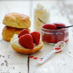 Roasted Strawberries in Vanilla Syrup