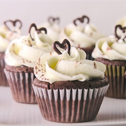 Dark Chocolate Ganache Cupcakes