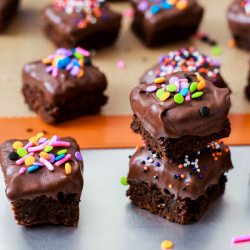 Chocolate Dipped Brownies