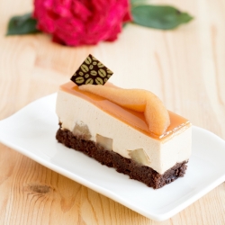 Earl Grey Poached Pear Entremets