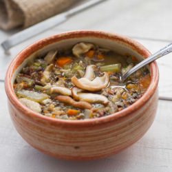 Wild Rice and Mushroom Soup