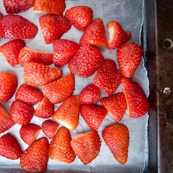 Freezing Fresh Strawberries