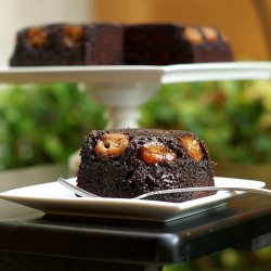 Chocolate Banana Upside Down Cake